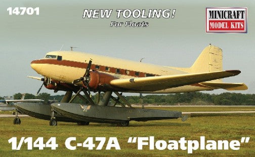 Minicraft 14701 1/144 C47A Gooney Bird Aircraft w/Floats (New Tool)