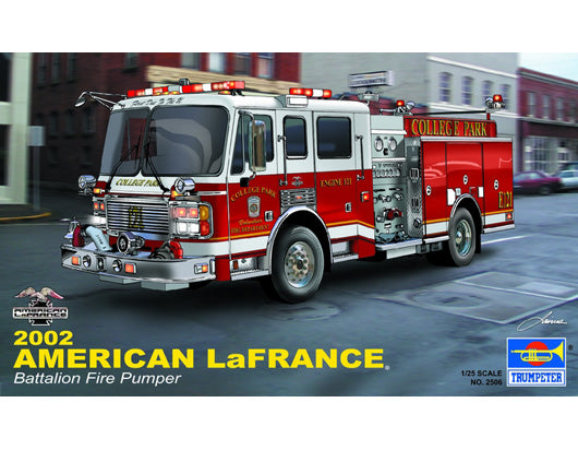 Trumpeter 2506 1/25 2002 American LaFrance Eagle Fire Pumper Truck