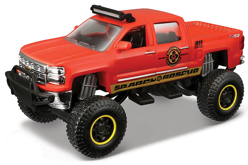 Maisto 25205-O  Scale Search and Rescue - 2014 Chevrolet Silverado Pickup
