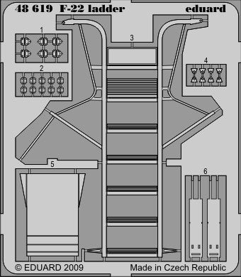 Eduard 48619 1/48 Aircraft- F22 Ladder for ACY