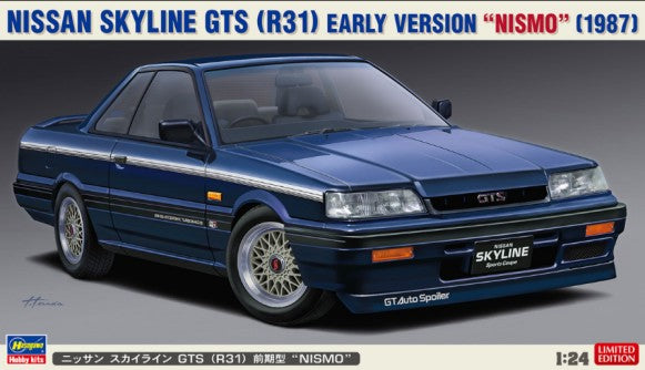 Hasegawa 20378 1/24 1987 Nissan Skyline GTS (R31) Early Version Nismo 2-Door Car (Ltd Edition)