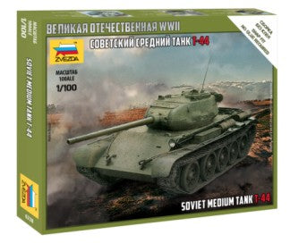 Zvezda 6238 1/100 Soviet T44 Medium Tank (Snap)