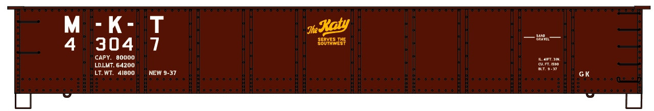 Accurail 3760 Ho 41'Steel Gondola Katy