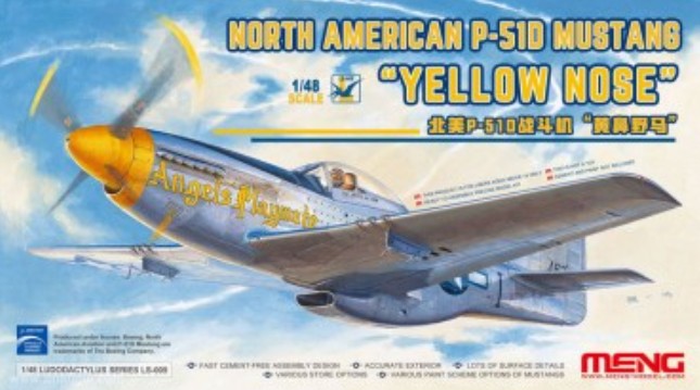 Meng Models LS9 1/48 P51D Mustang Yellow Nose Fighter