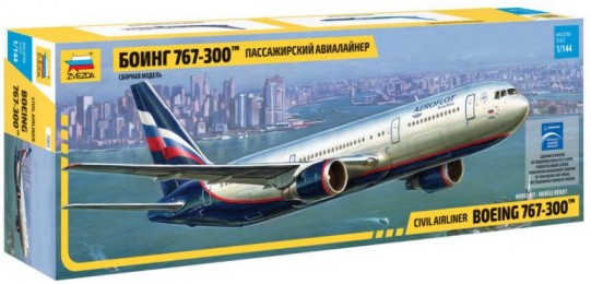 Zvezda 7005 1/144 B767-300 Passenger Airliner