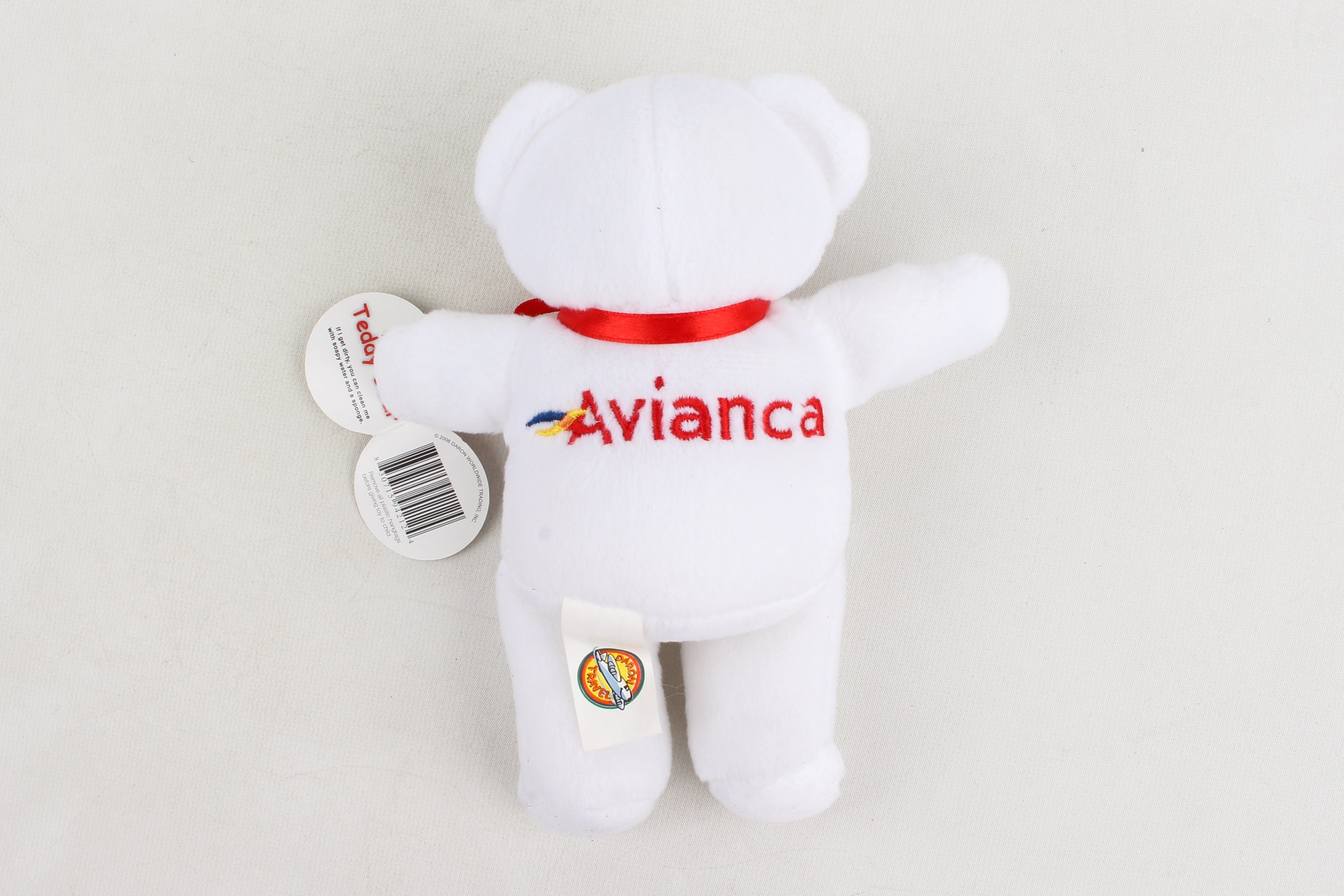 Daron Plush Toys MTRB7016 Avianca White Teddy Bear