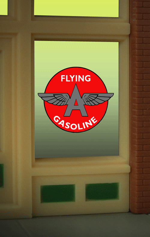 Miller Engineering 9035 O/Ho Flying 'A' Gas Window Sgn