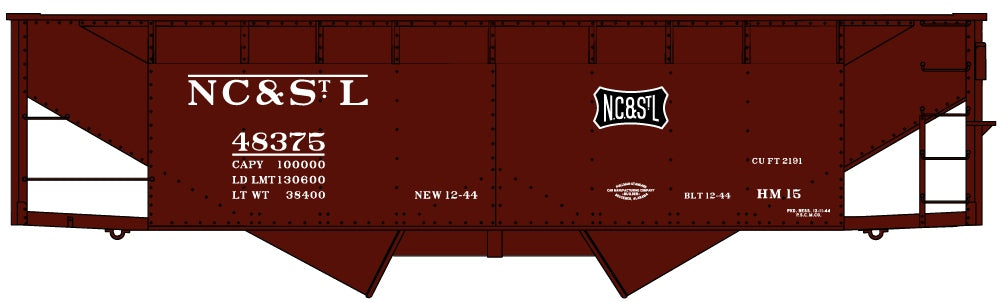 Accurail 7733 Offset Hopper Nc&Stl 48375