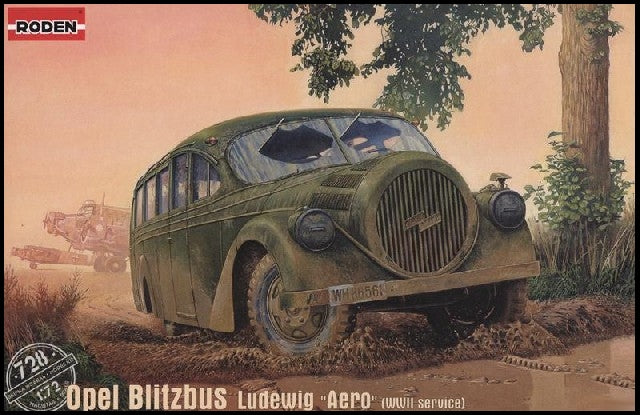 Roden 728 1/72 Opel Blitz Ludewig Aero WWII German Omnibus (D)