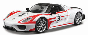 Bburago 28009WT 1/24 Scale Porche 918 Spyder