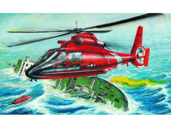 Trumpeter 2801 1/48 HH65A Dolphin Search & Rescue Helicopter