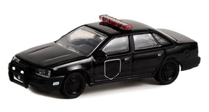 Greenlight 28110-F 1/64 Scale Black Bandit Police - 1988 Ford Taurus Black