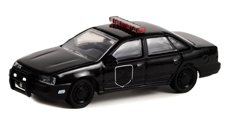 Greenlight 28110-F 1/64 Scale Black Bandit Police - 1988 Ford Taurus Black