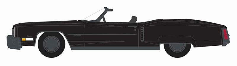 Greenlight 28150-C 1/64 Scale 1972 Cadillac Eldorado Fleetwood Convertible Black Bandit Series
