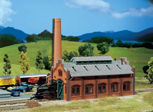 Faller 282733 Z Scale Engine Repair Shed -- 11.8 x 8.3 x 12.3cm