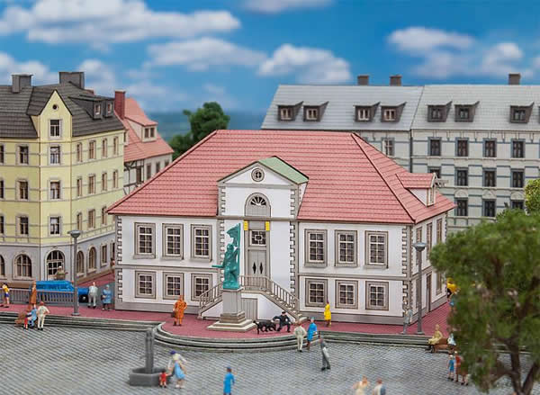 Faller 282774 Z Scale Quakenbruck Town Hall -- Kit - 3-15/16 x 2-3/16 x 2-3/16" 10 x 5.6 x 5.6cm