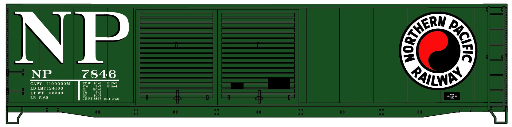 Accurail 5235 Ho 50'Dd Steel Boxcar Np