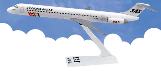 Flight Miniatures LP3016 Md-81 Sas 1/200