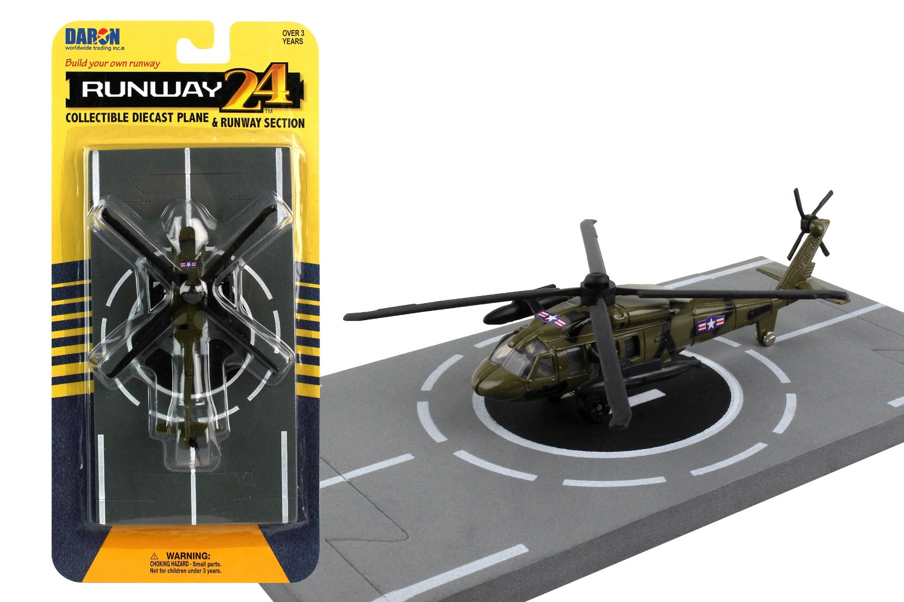 Daron Runway 24 RW060 Runway24 Black Hawk Helicopter