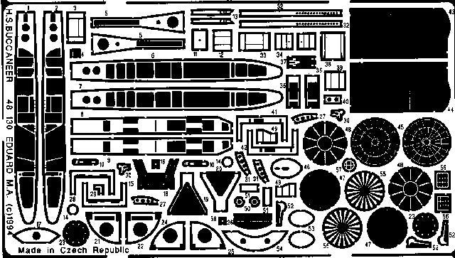 Eduard 48130 1/48 Aircraft- HS Bucaneer Exterior for ARX (D)