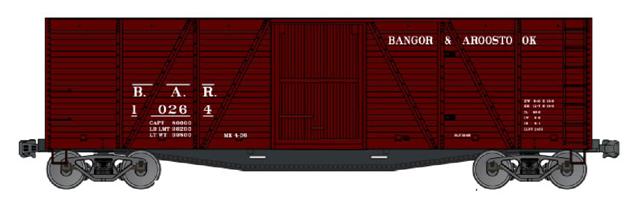 Accurail 7206 Ho 40'Wood Boxcar Bar