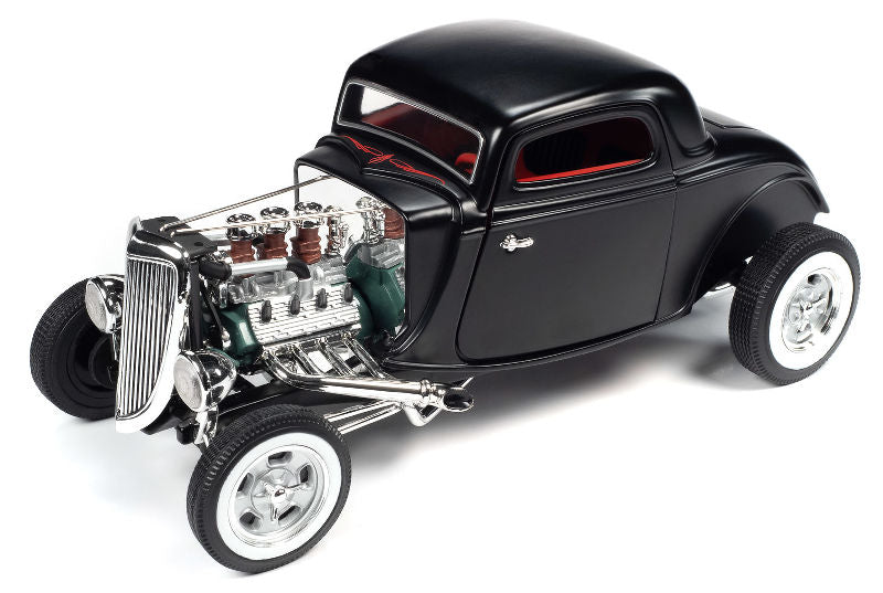 Auto World 292 1/18 Scale 1934 Ford 3 Window Coupe High Boy Hot