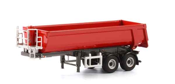 WSI 04-1154 1/50 Scale 2-Axle Half Pipe Dump Trailer