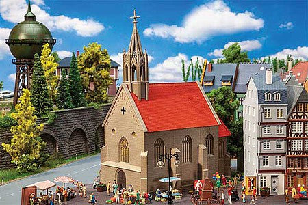 Faller 130680 HO Scale St. Andreas Church -- Kit - 21.2 x 10.9 x 26cm