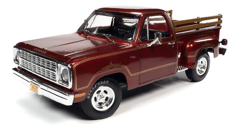 Auto World 298 1/18 Scale 1979 Dodge D100 Stepside Warlock II Pickup Truck