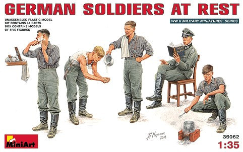 Miniart Models 35062 1/35 German Soldiers at Rest (5)