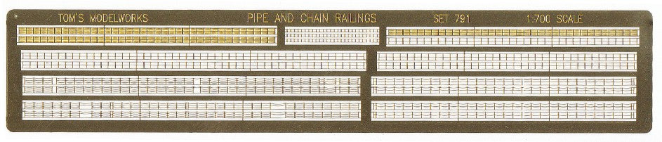 Toms Model Works 791 1/700 Chain & Pipe Rails (D)