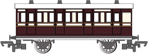 Bachmann 76033 HO Scale Thomas & Friends(TM) - Ready-to-Run -- Toby's Musuem Brake Coach (brown, cream)