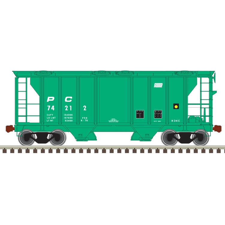 Atlas Trainman 20006554 Ho Ps-2 Cvd Hopper Pc 74216