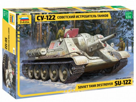 Zvezda 3691 1/35 Soviet Su122 Tank Destroyer