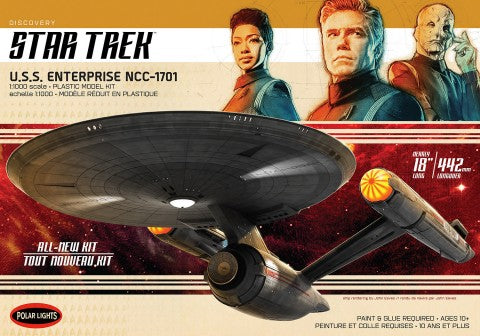 Polar Lights 973 1/1000 Star Trek Discovery Series USS Enterprise NCC1701