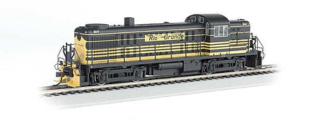 Bachmann 68612 HO Scale Alco RS3 - Sound and DCC - Sound Value -- Denver & Rio Grande Western (black, yellow stripes)