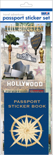 Daron Passport Sticker Sets PP59219 Passport Sticker Set-Los Angeles (**)
