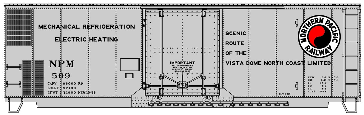 Accurail 3126 Ho 40'Steel Boxcar Np