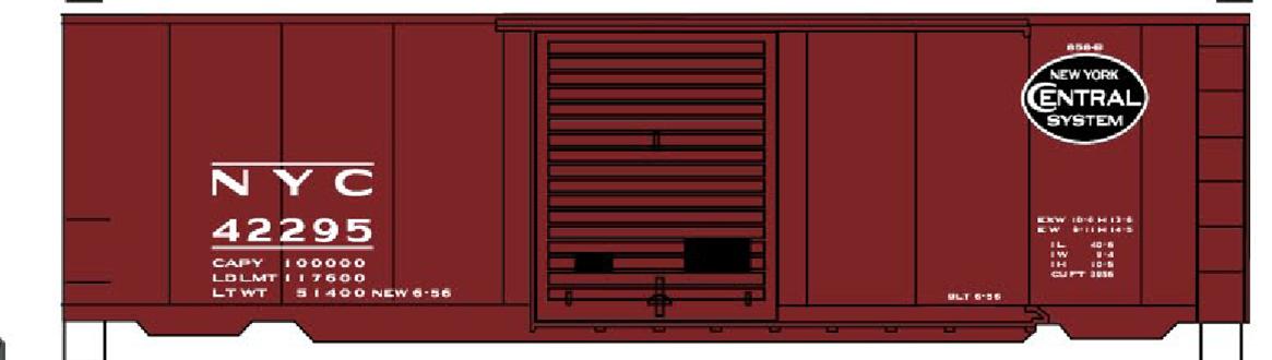 Accurail 34391 Ho 40'Ps-1 Boxcar Nyc