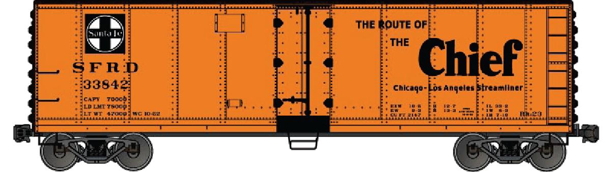 Accurail 80622 Ho Steel Reefer Atsf The Chief
