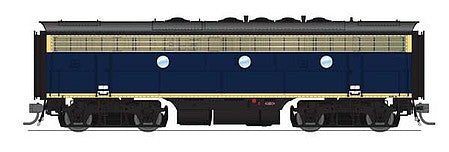 Broadway Limited 6683 HO Scale EMD F7B - Sound and DCC - Paragon4 -- Santa Fe #226B (Cat Whisker; blue, yellow)