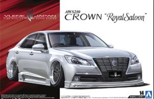 Aoshima 8553 1/24 2012 Toyota AW210 Crown Royal Saloon 4-Door Car