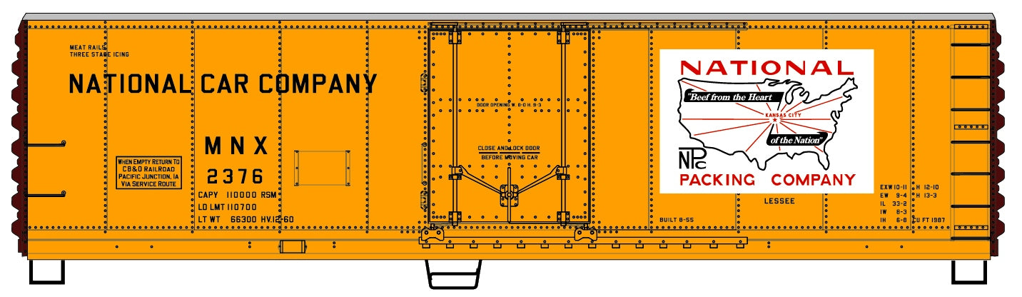 Accurail 8527 Ho 40' Steel Reefer Npc