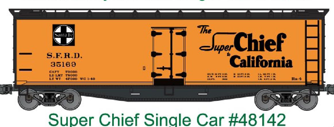 Accurail 48142 Ho 40'Wood Reefer Super Chief