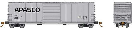 Rapido Trains 139010 HO Scale Evans X72A Boxcar 6-Pack - Ready to Run -- APASCO - GE Leasing ANAX (gray, black)