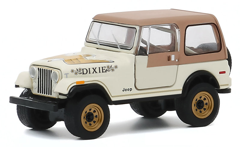 Greenlight 30175 1/64 Scale 1979 Jeep Cj-7 Golden Eagle Dixie