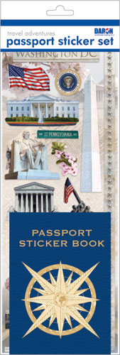 Daron Passport Sticker Sets PP59210 Passport Sticker Set-Wash Dc #2 (**)