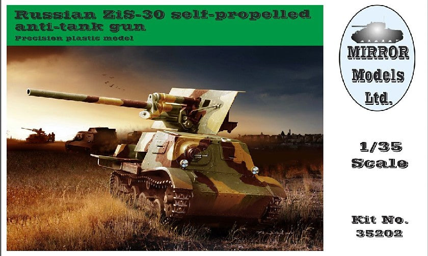 Mirror Models 35202 1/35 Russian Artillery Tractor T20 Komsomoletz w/ZiS30 Self-Propelled Anti-Tank Gun (D)
