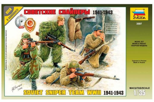 Zvezda 3597 1/35 WWII Soviet Snipers (5)