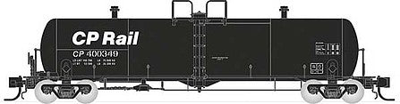 Rapido Trains 535011 N Scale Procor GP20 20,000-Gallon Tank Car 4-Pack - Ready to Run -- Canadian Pacific (Company Service, black, white, CP Rail Lettering)